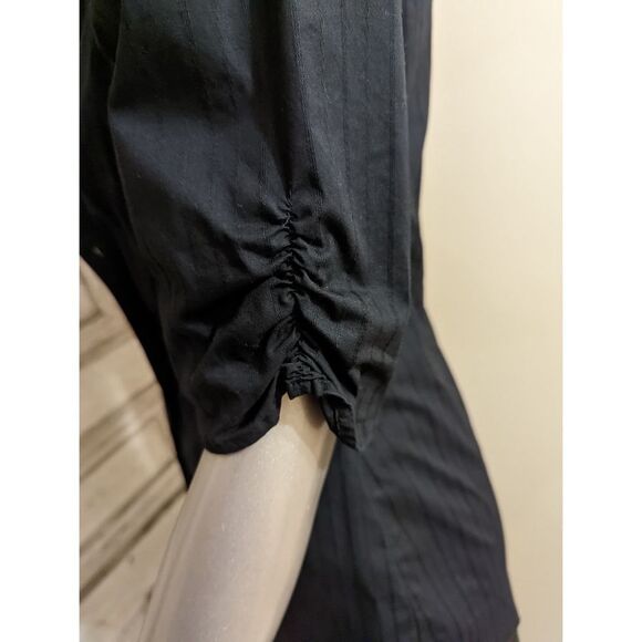 Black Pinstripe Business Casual Button Down - Picture 4 of 9